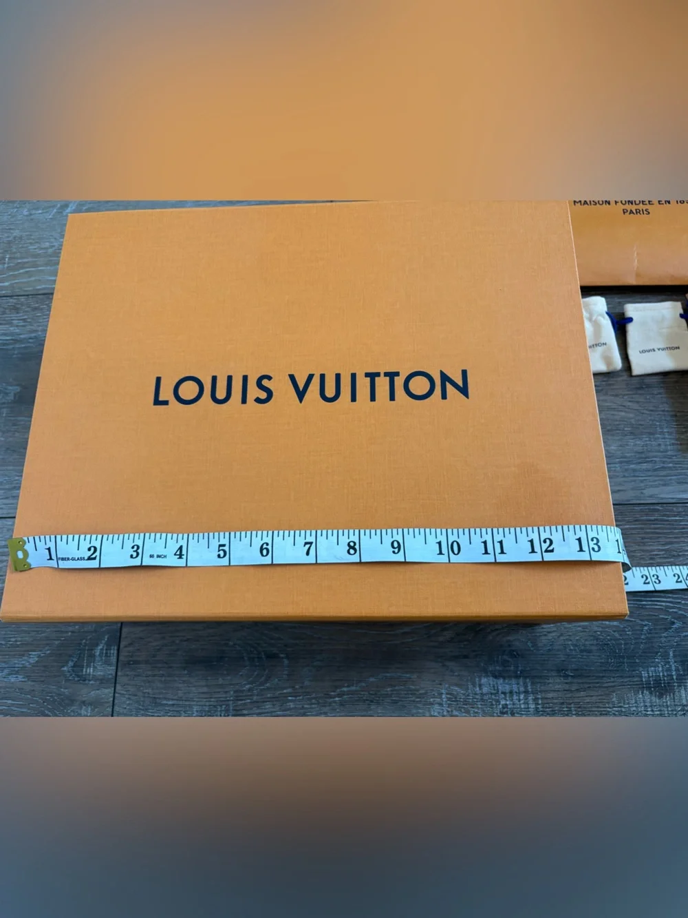 Louis Vuitton Orange Packaging Set box pouches shopping bags multi size